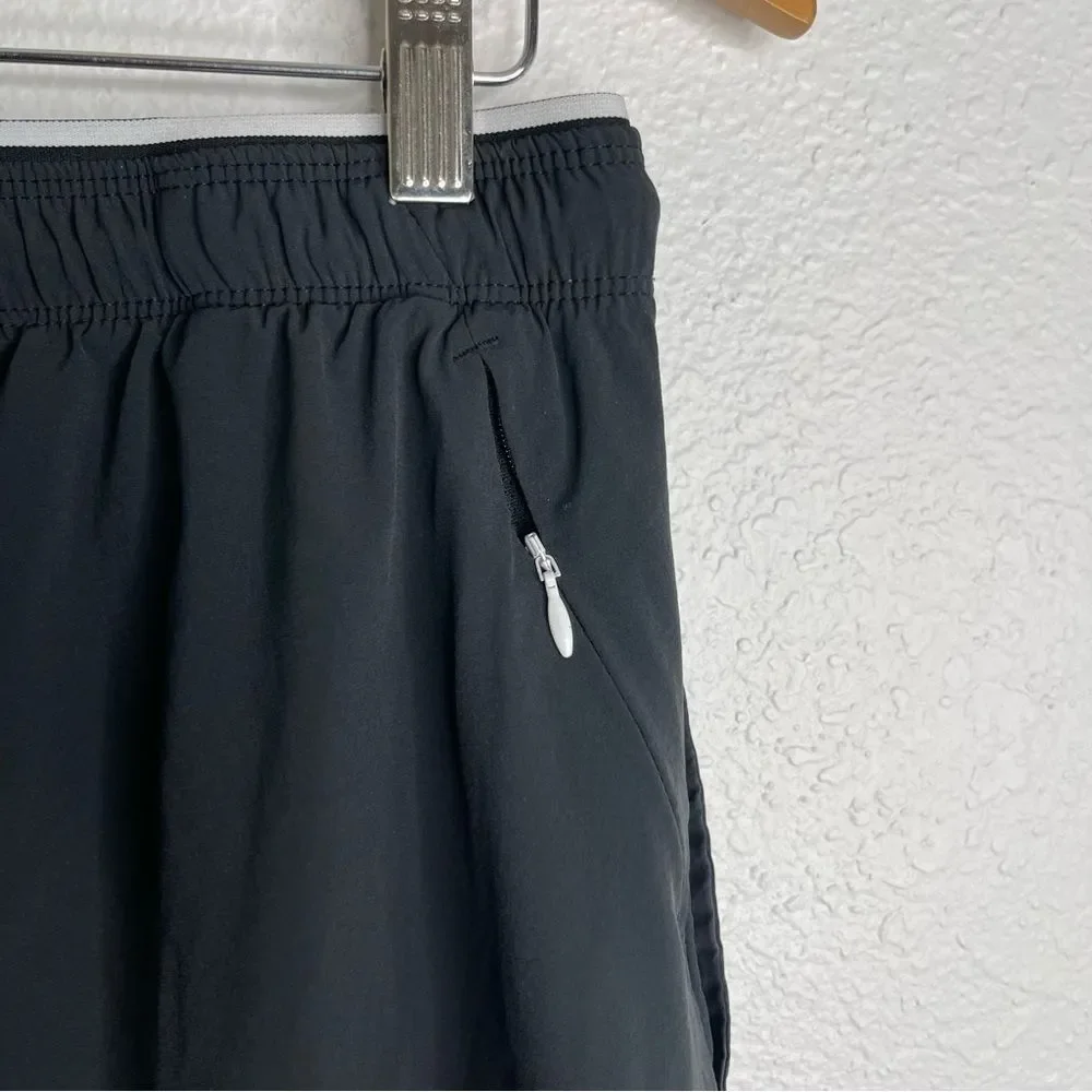 Nike Sport Clash Training Pants Cropped‎ Length Gym Black Gray Large